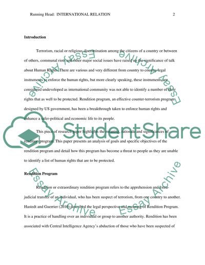 Assignment 3 international relations