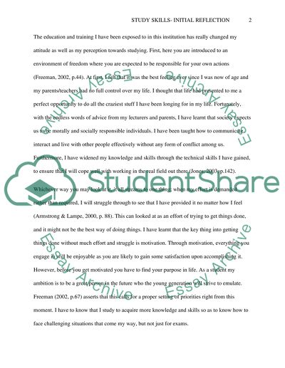 Reflection on Skills Studying