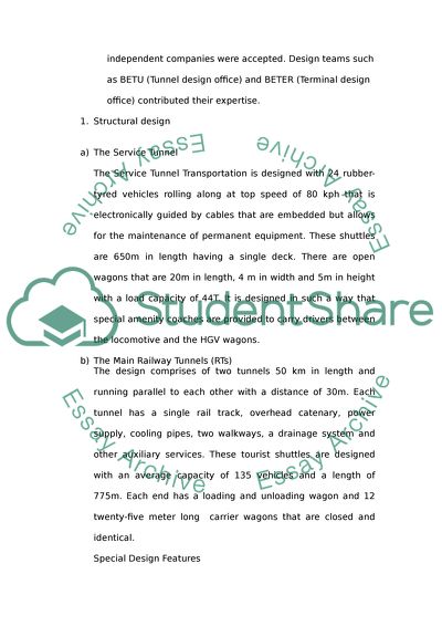 Structural and Foundation Design of Channel Tunnel