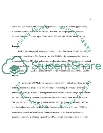 Market analysis in Abu Dhabi