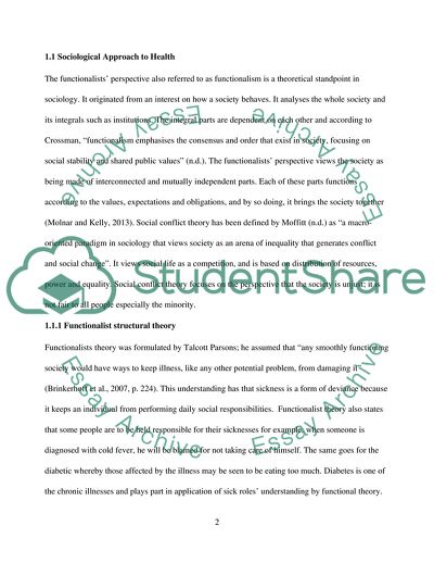 Approaches to a Health-Disease Problem