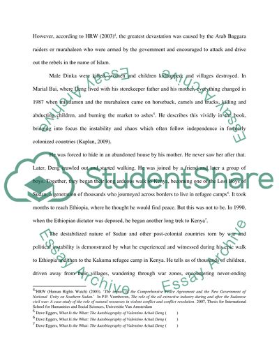 Dave eggers, what is the what: the autobiography of Valentino. Achak Deng