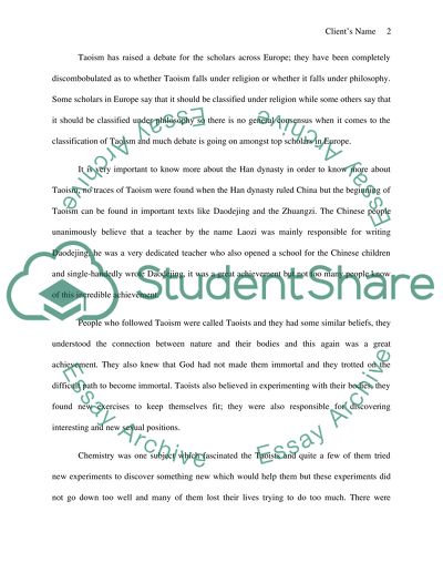 Taoism, The Principle of Wu-Wei