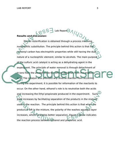 essay on esterification