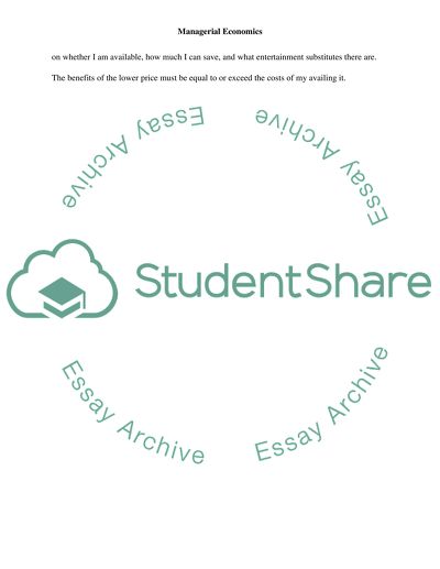 Managerial Economics