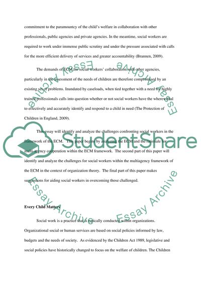 The Demands of ECM for Social Workers