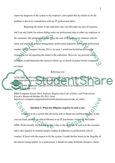 Professional Conduct in IT