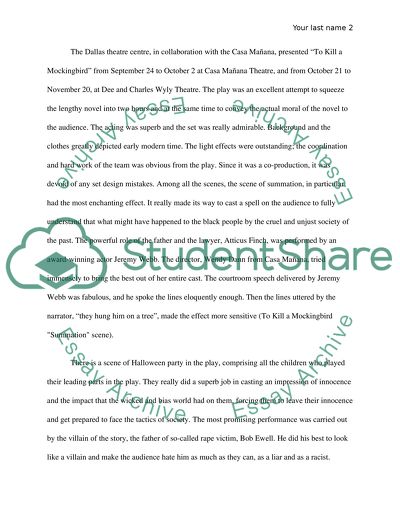 To Kill A Mockingbird by Harper Lee