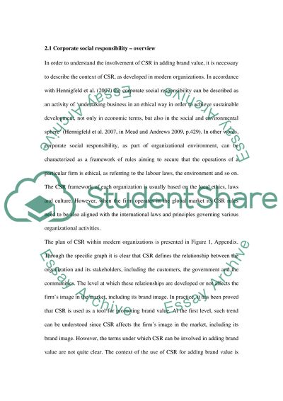 Corporate Social Responsibility Adds to Brand Value