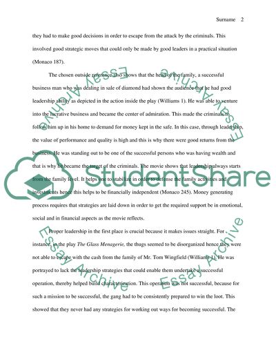 How does your chosen outside references contribute to or reflect the action inside the play