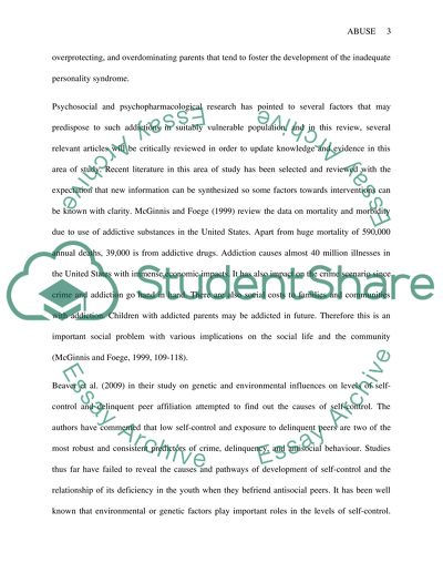 The Most Important Precipitating Factor in Drug Abuse