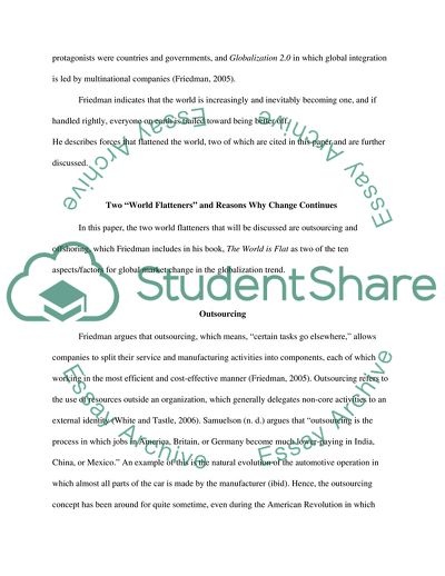 Thomas Friedman on the Flattening of the World