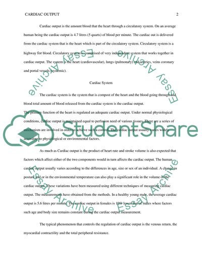 Cardiac Output and Regional Flow in Health and Disease