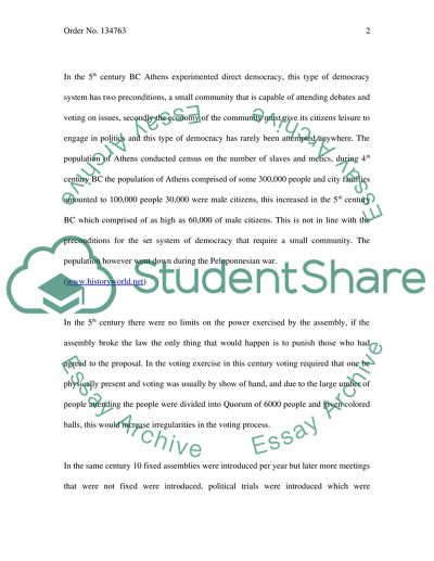 Athenian democratic system