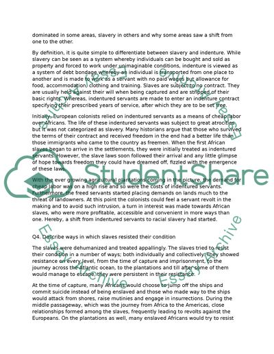 Trans-Atlantic Slave Trade