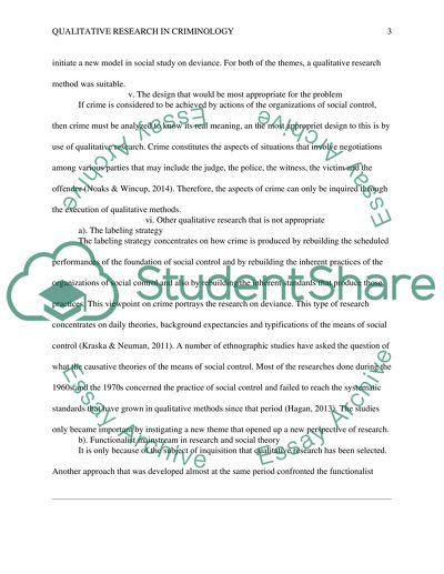 Qualitative Approach in Criminology