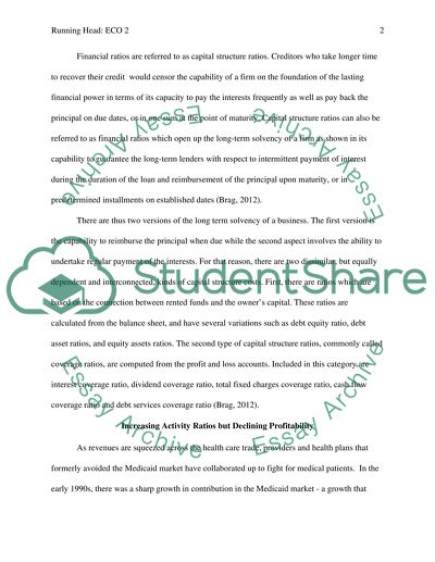 Liquidity Ratios Assignment