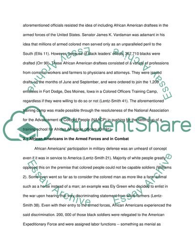 African American Soldiers of World War I