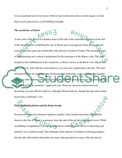 Moores Law in the Computer Companies