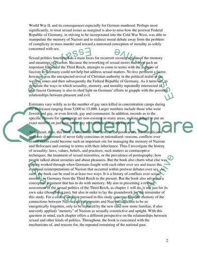 Sex & Society in Postwar Germany