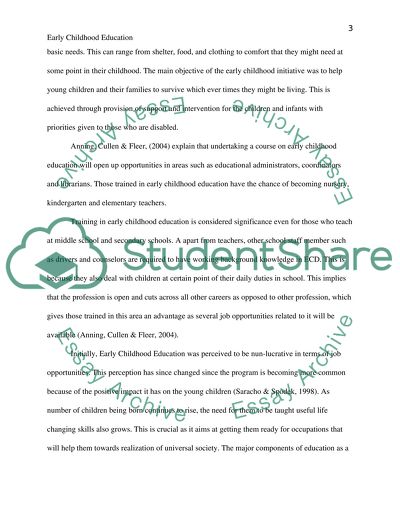 Early Childhood Education