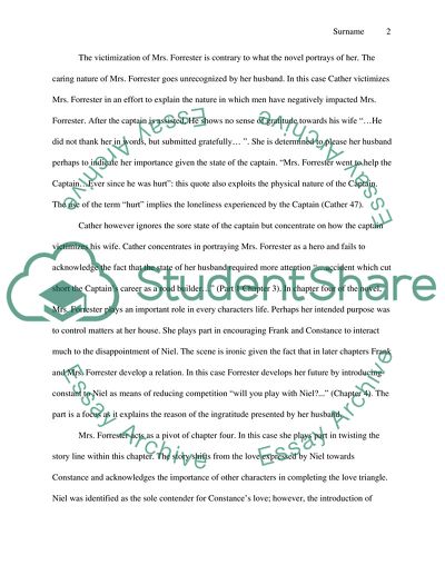 Marian Forrester as a Transformational Character