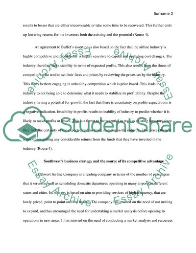 Marketing for Southwest Airline Company