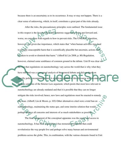 Contemporary Moral Problems Of Nanotechnologies Essay Contemporary Moral Problems Of Nanotechnologies Sample Essay For High School Students also Write My Report On The Great War High School Reflective Essay Examples