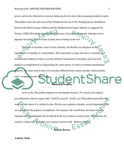 Applied Historiography: Questions and Methods in the Study of Ancient Greece