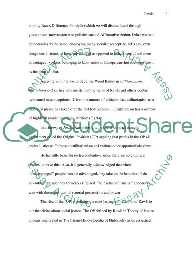 A Theory of Justice by John Rawls