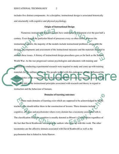 Educational Technology: Instructional Design and Development