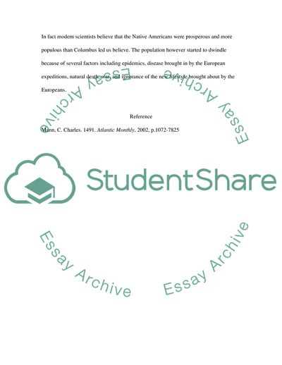 What was Columbus Factor on Native American Depopulation