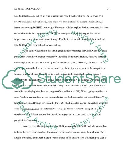 Domain Name System Security Extension Technology