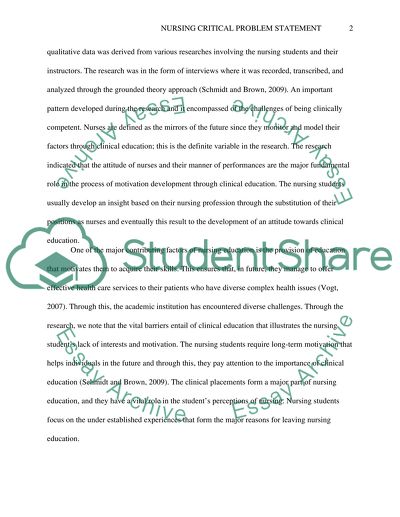 Clinical Problem for Nursing Students and an Administrative Problem for HEA Students