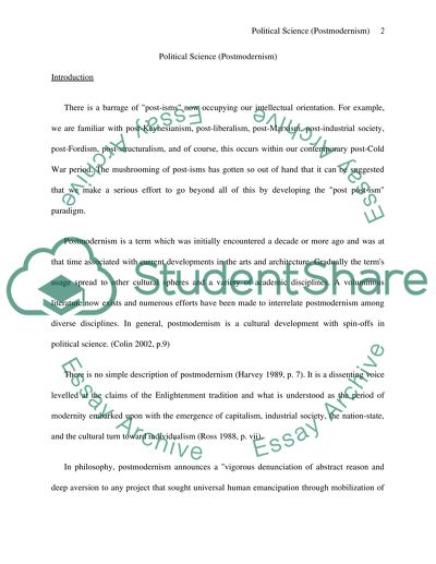 Political Science - Postmodernism