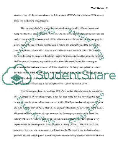 Microsoft Corporation - Technical System