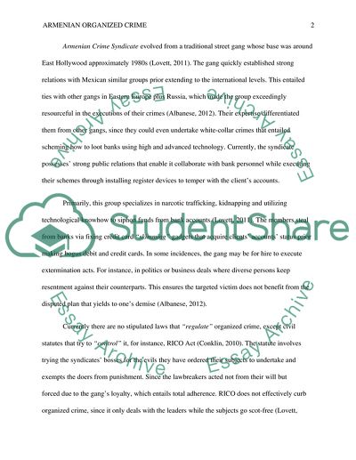 Armenian Organized Crime