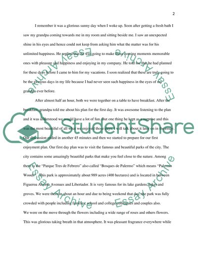 Memorable Moments of My Life: A Day with My Grandfather in Argentina