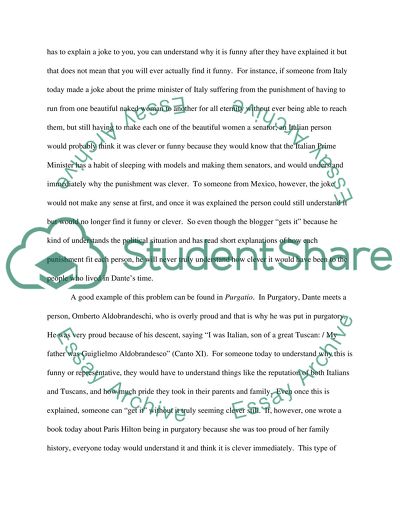 Divine Comedy Critique
