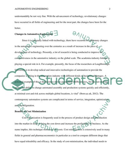 Total cost minimization