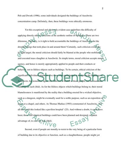 Aesthetics of Architecture: An Ethical Dilemma of the Industrial Age