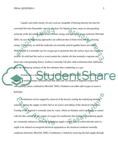 Chemical Changeand Combustion Process