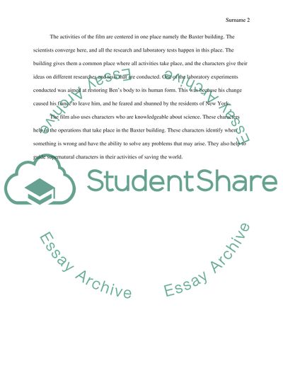 Fantastic Four by Tim Story