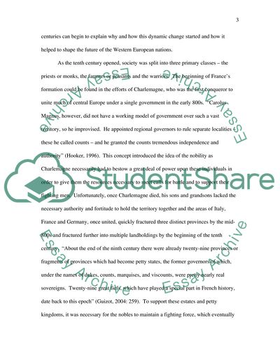 Hierarchy in Society in the Tenth and Eleventh Centuries