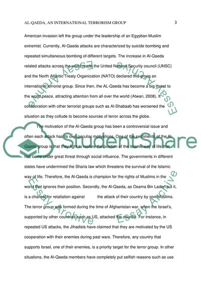 The Threats from International Terrorist Groups