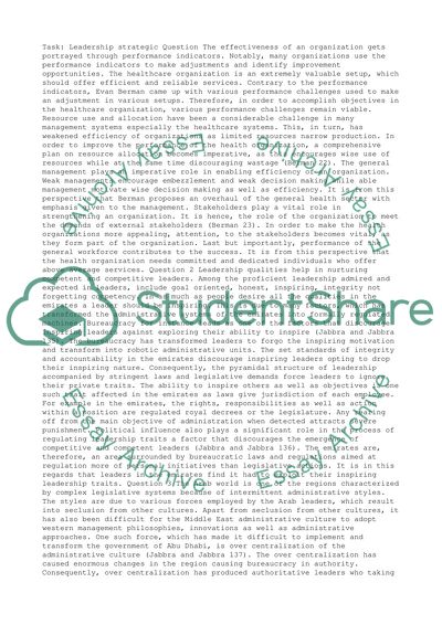 Leadership Strategic