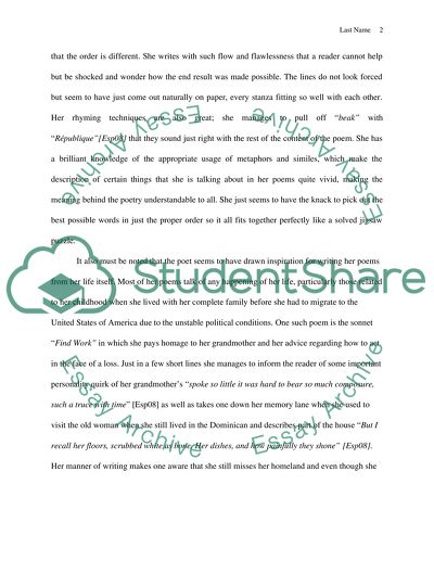 Her Place in these Designs by Espaillat and Dreaming in Cuban by Garcia