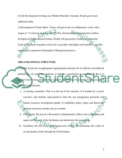 Quality circle essay 06 image