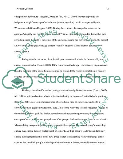 The Nature of the Neutral Question