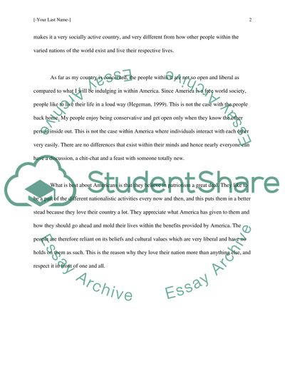 Cultural values and other factors within America